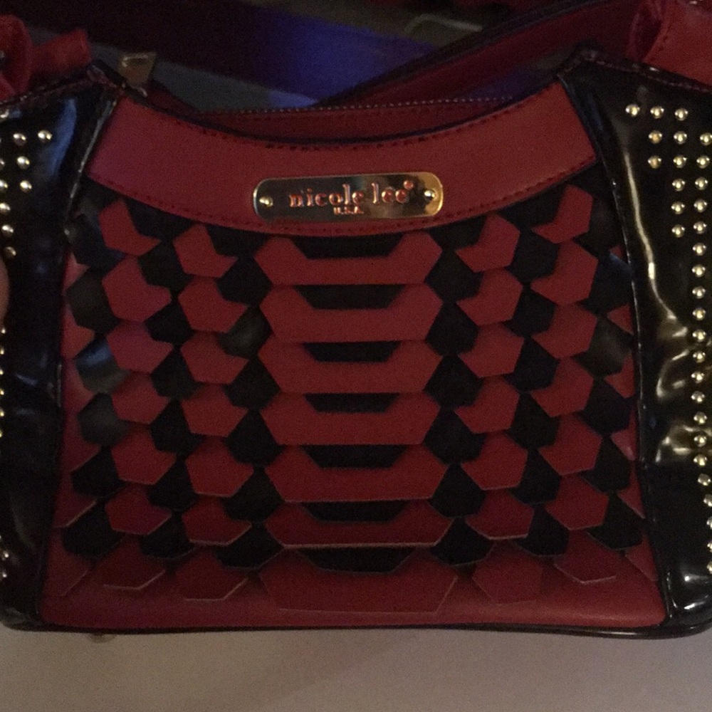 Nicole Lee leather crossbody.